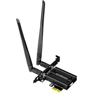 Tarjeta de Red PCIe Glotrends WiFi 5 con Bluetooth 4.2 para PC Alta Velocidad Dual Band