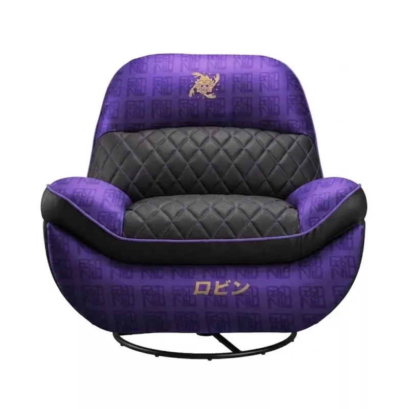 Sillón Gamer Cougar Overlord One Piece Robin Black Purple en Cuero Sintético Ergonómico