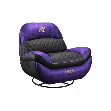 Sillón Gamer Cougar Overlord One Piece Robin Black Purple en Cuero Sintético Ergonómico