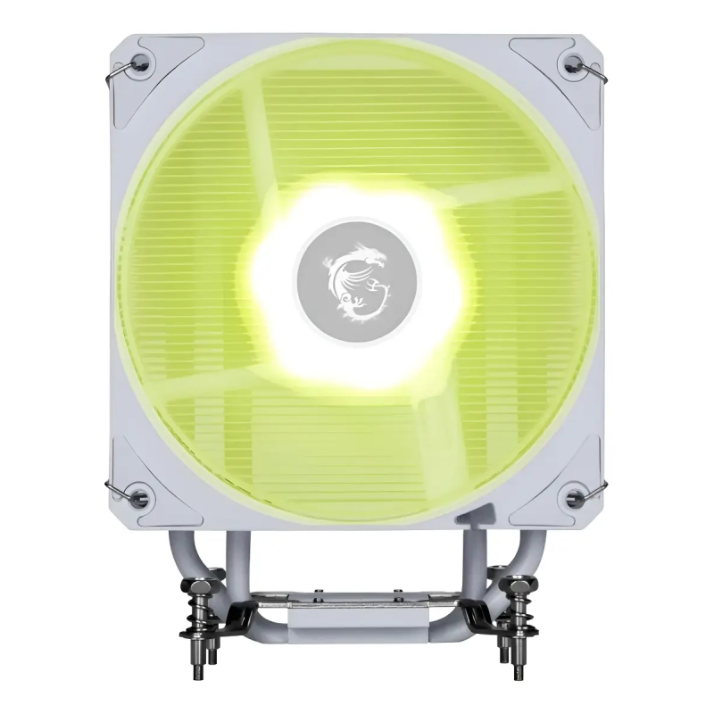 Enfriamiento de Aire MSI MAG CoreFrozr AA13 White ARGB 120mm para CPU Intel LGA1851/1700 y AMD AM5/AM4