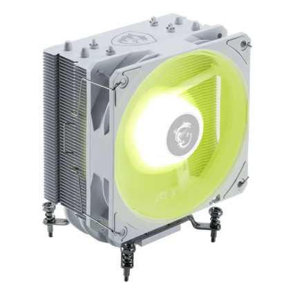 Enfriamiento de Aire MSI MAG CoreFrozr AA13 White ARGB 120mm para CPU Intel LGA1851/1700 y AMD AM5/AM4