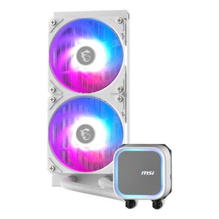 Enfriamiento Líquido MSI MAG CoreLiquid A13 White 240mm ARGB para CPU Intel LGA1851/1700 y AMD AM5