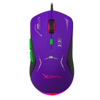 Mouse XZEAL XZ-401 Longinus RGB 7200 DPI 6 Botones Gamer Alámbrico Alto Rendimiento