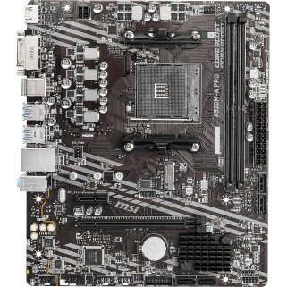 Tarjeta Madre MSI A520M-A PRO AM4 Micro ATX DDR4 HDMI DVI M.2 para Procesadores AMD Ryzen