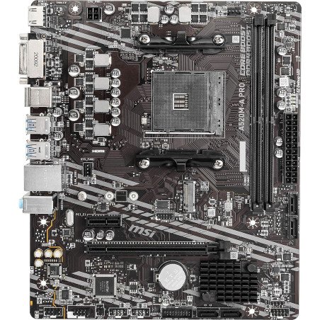 Tarjeta Madre MSI A520M-A PRO AM4 Micro ATX DDR4 HDMI DVI M.2 para Procesadores AMD Ryzen