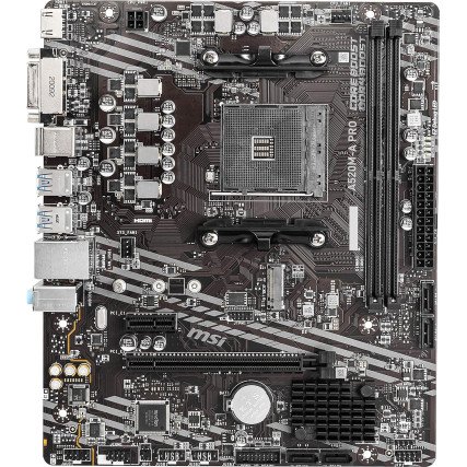 Tarjeta Madre MSI A520M-A PRO AM4 Micro ATX DDR4 HDMI DVI M.2 para Procesadores AMD Ryzen