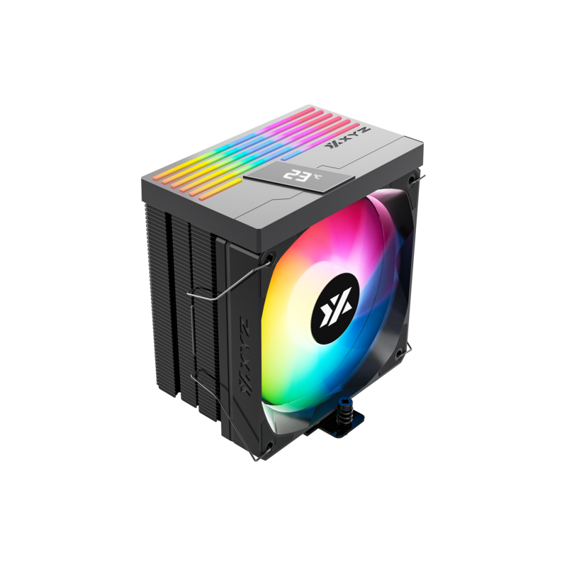 Enfriamiento para CPU XYZ Thermax 4 Pulsar ARGB Negro 120mm 1800 RPM Compatible Intel y AMD