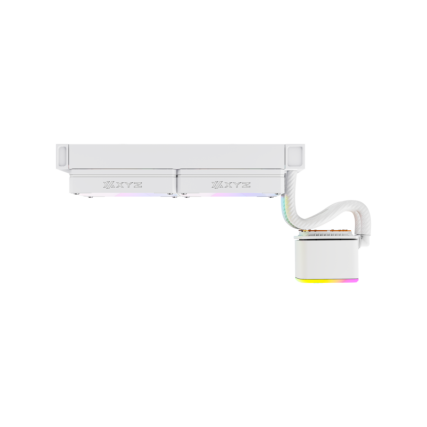 Enfriamiento Líquido XYZ Aquapulse AIO 240mm ARGB Blanco con Pantalla Digital 2500 RPM para CPU