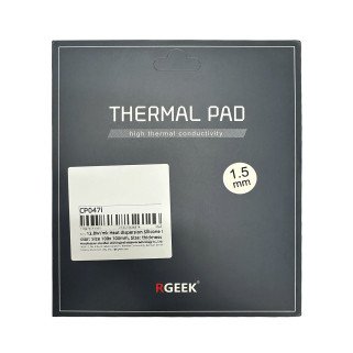 Pad térmico RGREEK 12W/mK 100x100mm 1.5mm alta conductividad térmica para CPU GPU electrónica