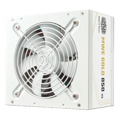 Fuente de Poder Cooler Master MWE Gold V3 850W White ATX 3.1 80 Plus Gold Modular PCIe 5.1