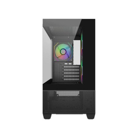 Gabinete Cooler Master Elite 490 Black Micro ATX con Vidrio Templado ARGB USB-C E490-KHNN-S00