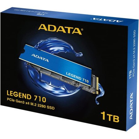 SSD ADATA Legend 710 NVMe M.2 1TB PCIe 3.0 Unidad de Estado Sólido de Alto Rendimiento