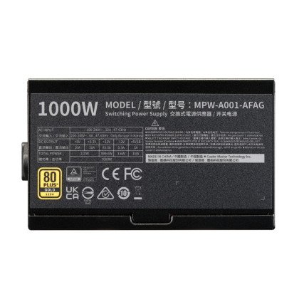 Fuente de Poder Cooler Master Elite Gold 1000W 80 Plus Gold Modular ATX 3.1 PCIe 5.1