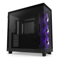 Gabinete NZXT H6 Flow Black Mid Tower ATX de Doble Cámara Compacta con Alto Flujo de Aire