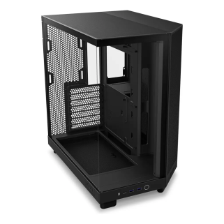 Gabinete NZXT H6 Flow Black Mid Tower ATX de Doble Cámara Compacta con Alto Flujo de Aire