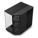 Gabinete NZXT H6 Flow Black Mid Tower ATX de Doble Cámara Compacta con Alto Flujo de Aire