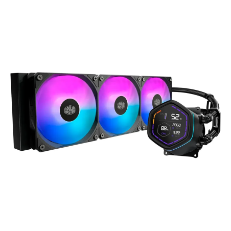 Enfriamiento Líquido Cooler Master MasterLiquid Core NEX Digital 360 ARGB Negro 360mm para Intel y AMD