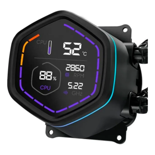 Enfriamiento Líquido Cooler Master MasterLiquid Core NEX Digital 360 ARGB Negro 360mm para Intel y AMD
