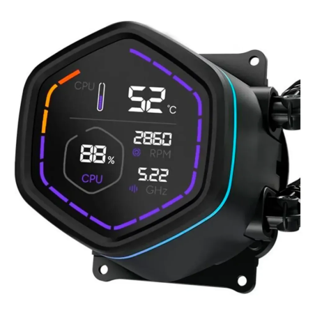 Enfriamiento Líquido Cooler Master MasterLiquid Core NEX Digital 360 ARGB Negro 360mm para Intel y AMD