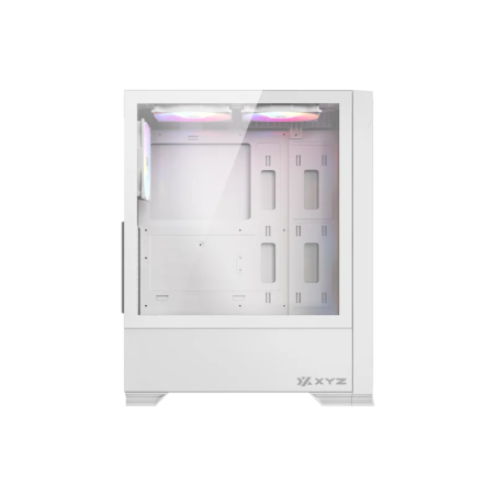 Gabinete XYZ Airone 300-X Mesh White ATX con 6 Ventiladores 120mm Alto Flujo de Aire