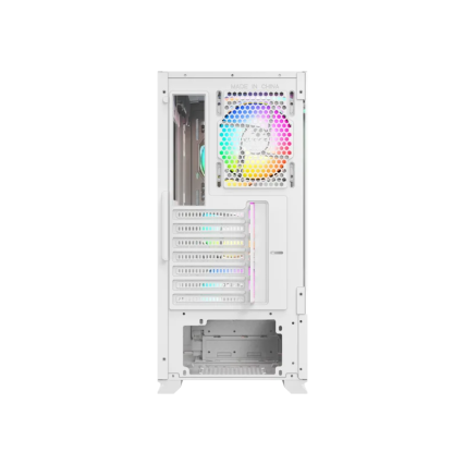 Gabinete XYZ Airone 300-X Mesh White ATX con 6 Ventiladores 120mm Alto Flujo de Aire