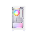 Gabinete XYZ Titanium View Lit White ATX con 6 Ventiladores 120mm y Panel Lateral de Vidrio