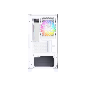 Gabinete XYZ Titanium View Lit White ATX con 6 Ventiladores 120mm y Panel Lateral de Vidrio