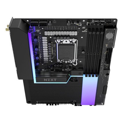 Tarjeta Madre NZXT N9 Z890 RGB ATX LGA 1851 DDR5 Black para Intel Core Ultra Gaming