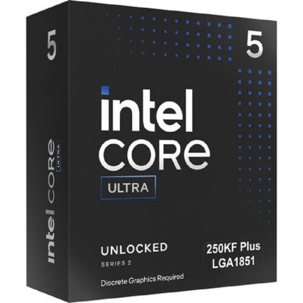 Procesador Intel Core Ultra 5 250KF Plus IA LGA1851 | 18 Núcleos, hasta 5.3GHz, Desbloqueado, Sin Gráficos Integrados