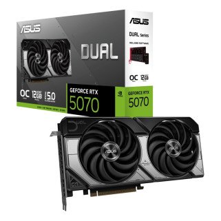 Tarjeta de Video ASUS Dual GeForce RTX 5070 OC 12GB GDDR7 PCIe 5.0 HDMI 3x DisplayPort Dual Fan