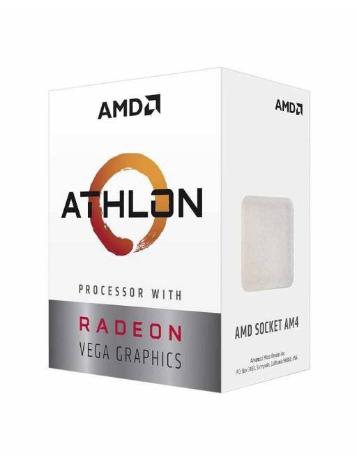 Procesador AMD Athlon 3000G con Gráficos Radeon Vega 3, S-AM4, 3.50GHz, Dual-Core, 4MB L3 Cache