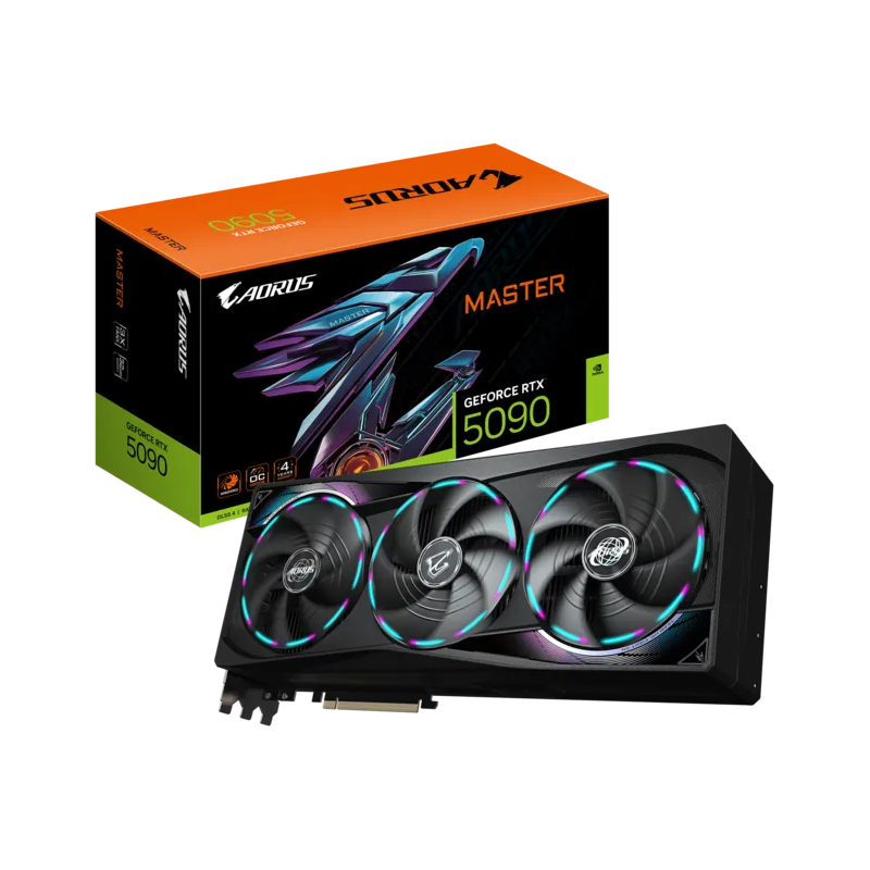 Tarjeta de Video Gigabyte AORUS GeForce RTX 5090 32GB GDDR7 PCIe 5.0 HDMI 3 DisplayPort Triple Fan