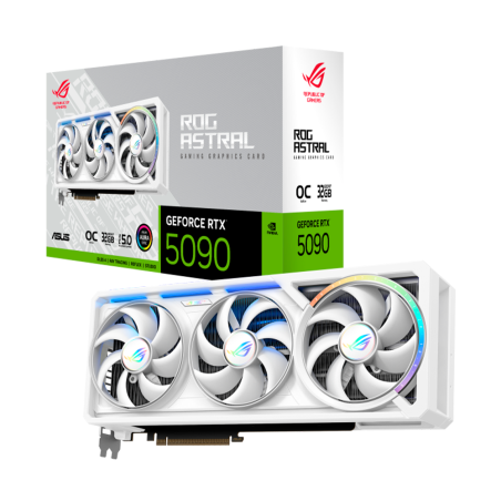 Tarjeta de Video ASUS ROG Astral GeForce RTX 5090 OC White Edition 32GB GDDR7 PCIe 5.0