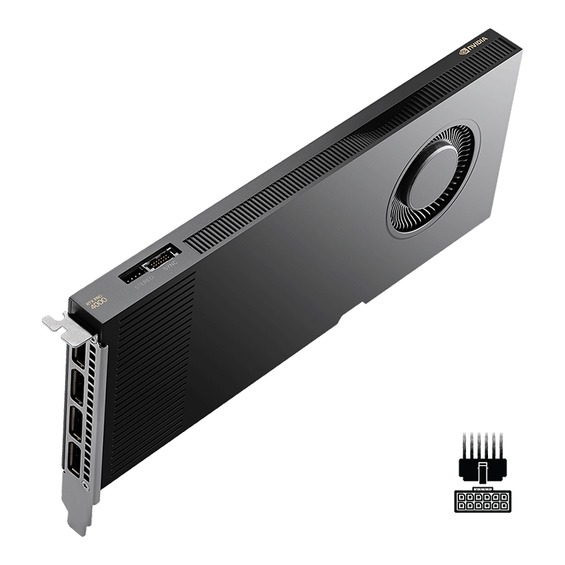 Tarjeta de Video PNY NVIDIA RTX PRO 4000 Blackwell 24GB GDDR7 ECC 140W 4x DisplayPort 2.1
