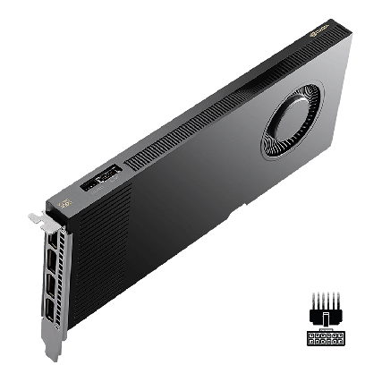 Tarjeta de Video PNY NVIDIA RTX PRO 4000 Blackwell 24GB GDDR7 ECC 140W 4x DisplayPort 2.1