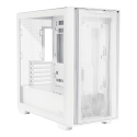 Gabinete ASUS A21 Blanco Micro-ATX con Vidrio Templado, Panel de Malla y Soporte BTF | Sin Fuente