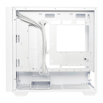 Gabinete ASUS A21 Blanco Micro-ATX con Vidrio Templado, Panel de Malla y Soporte BTF | Sin Fuente
