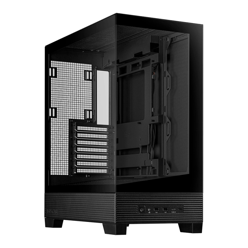 Gabinete ASUS A31 TG Black Negro Micro-ATX con Vidrio Templado y Soporte BTF | Sin Fuente