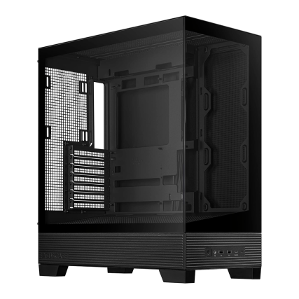 Gabinete ASUS A31 TG Black Negro Micro-ATX con Vidrio Templado y Soporte BTF | Sin Fuente