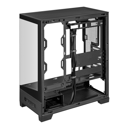 Gabinete ASUS A31 TG Black Negro Micro-ATX con Vidrio Templado y Soporte BTF | Sin Fuente