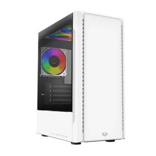 Gabinete Gamer Balam Rush NYX GI730 Micro-ATX Blanco con Cristal Templado y 3 Ventiladores RGB | BR-936101