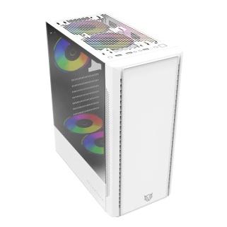 Gabinete Gamer Balam Rush NYX GI730 Micro-ATX Blanco con Cristal Templado y 3 Ventiladores RGB | BR-936101