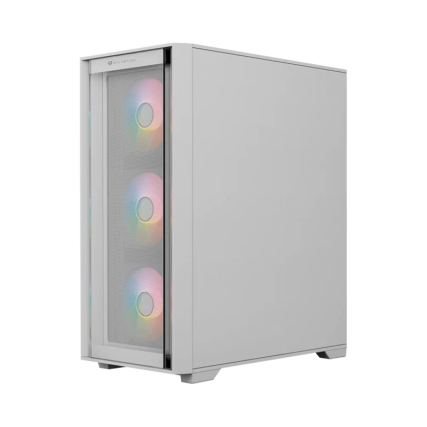 Gabinete Gamer Balam Rush Carbono Twin Mate 7000 ATX Blanco con Doble Panel, 4 Ventiladores ARGB y USB-C | BR-938808