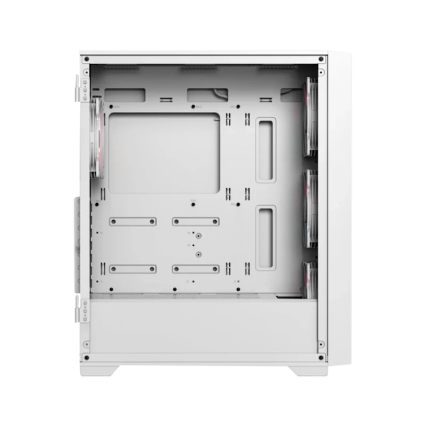 Gabinete Gamer Balam Rush Carbono Twin Mate 7000 ATX Blanco con Doble Panel, 4 Ventiladores ARGB y USB-C | BR-938808