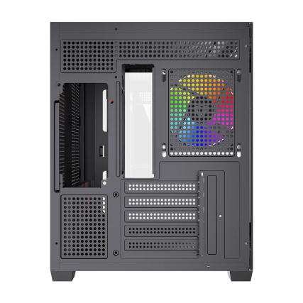 Gabinete Gamer Balam Rush Tank Core Pro GI925 Micro-ATX Full Cristal Negro con 3 Ventiladores ARGB | BR-943840