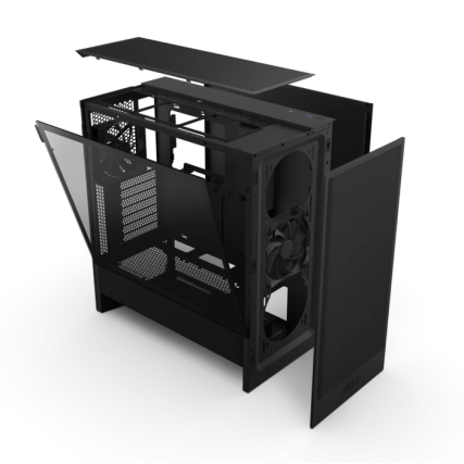 Gabinete NZXT H5 Flow Edition Negro Mid Tower ATX