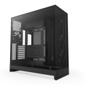 Gabinete NZXT H9 Flow Negro ATX Mid Tower con USB-C | Doble Cámara, Vidrio Templado y Alto Flujo de Aire