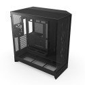 Gabinete NZXT H9 Flow Negro ATX Mid Tower con USB-C | Doble Cámara, Vidrio Templado y Alto Flujo de Aire