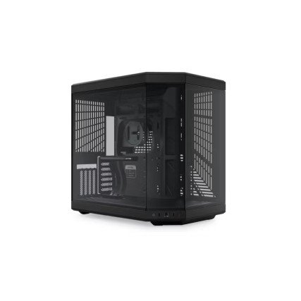 Gabinete HYTE Y70 Negro Mid Tower  con Cable Riser Incluido, Vidrio Panorámico y Diseño Premium