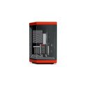 Gabinete HYTE Y70 Negro/Rojo Mid Tower con Cable Riser, Vidrio Panorámico y Diseño Premium